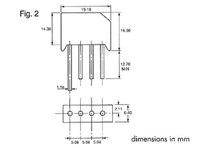 Gelijkrichter 200v-4a (rs403) | ElektronicaComponent.nl