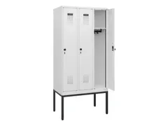schoollocker,HxBxD 1950x900x500mm,3vak,vak B 300mm,draaigrendel