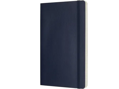 Notitieboek Moleskine large 130x210mm lijn soft cover sapphire blue