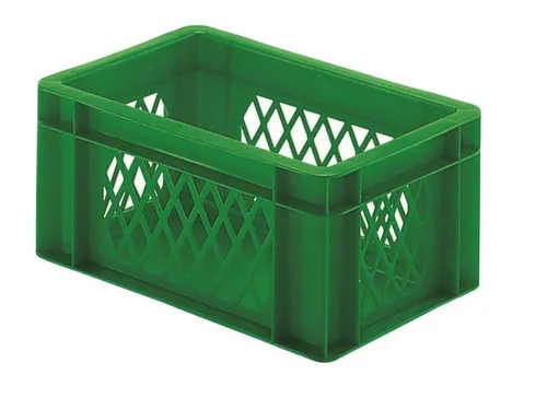 Euronorm-Stapelbak 5.5l Hxlxb 145x300x200mm Wanden Open Groen