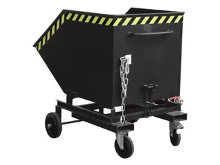 Kiepwagen voor spaanders,HxLxB 1220x1395x1070mm,0,6m³,draagverm. 300k - 1