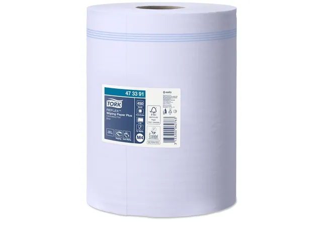 Tork 473391 Poetspapier M4 2-Laags Centerfeed Smartcore Blauw