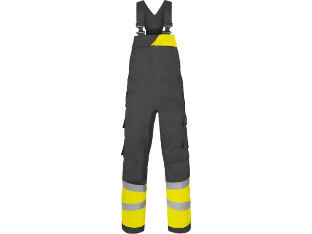 Havep 20439 Amerikaanse overall, houtskool/fluo geel, maat 54, per stu