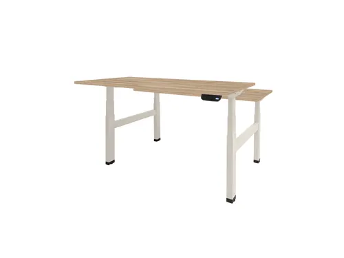 Dextro Plus Duo Zit-sta Bureau Elektrisch 160x80 honey castello wit