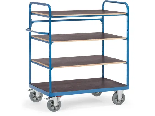 Etagewagens 18212-1 1200kg 1000x700mm Ral5007 4 Etages Watervast