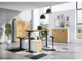 dossierkast,HxBxD 1230x800x400mm,2xinlegbodem,3ordnerhoogte,romp wit - 4