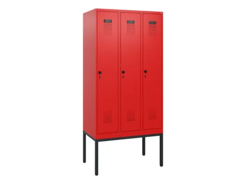 schoollocker,HxBxD 1950x900x500mm,3vak,vak B 300mm,draaigrendel