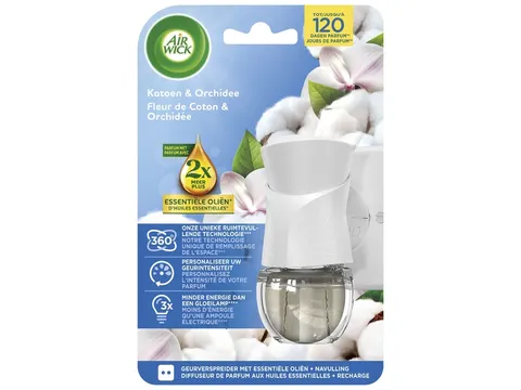Luchtverfrisser AirWick Electrical Soft Cotton Flower Starter Kit 19ml