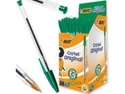 Balpen Bic Cristal medium groen