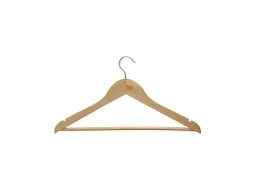 9453470 Kledinghanger MAULmira hout 20 stuks 44.5x1.2x23cm bruin
