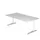 In hoogte verstelbaar bureau,HxBxD 680-850x2000x1000mm,blad grijs