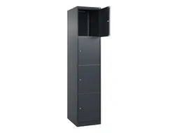 lockerkast,HxBxD 1850x400x500mm,1x4vakken,vak B 400mm,cil.-slot