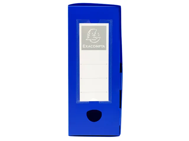 Boite de classement à pression Dos 100mm PP 7/10e Opaque bleu