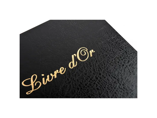 Livre d'or Balacron avec titre 100 pages blanches - 27x22 cm vertical