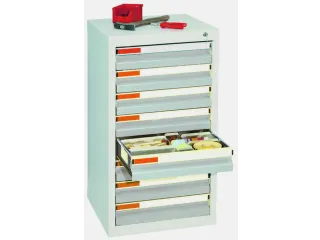 ladekast HxBxD 900x500x500mm 8laden vergrendeling RAL7035 - 2