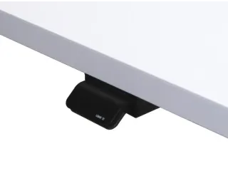 Elektrisch Zit-sta Bureau 720-1190x1200x670mm Wit blad T-voet zilver - 5