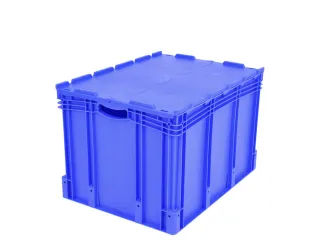 Euronorm Stapelkrat Pp 538x800x600mm 206l Dubbele Bodem M. Deksel - 1