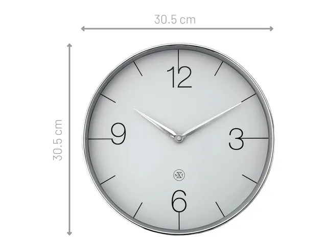 Horloge murale NeXtime Finesse Ø30,5cm argent