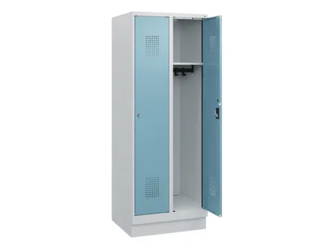 schoollocker,HxBxD 1630x600x500mm,2vak,vak B 300mm,cil.-slot,sokkel