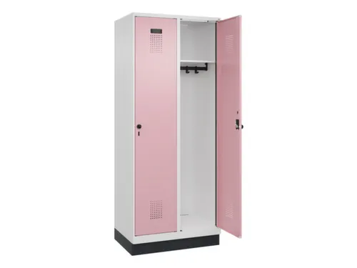 locker,HxBxD 1950x800x500mm,2vak,vak B 400mm,draaigrendel,sokkel