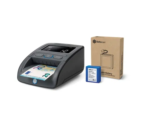 Valsgeld detector Safescan 155-S G2 met stacker en batterij