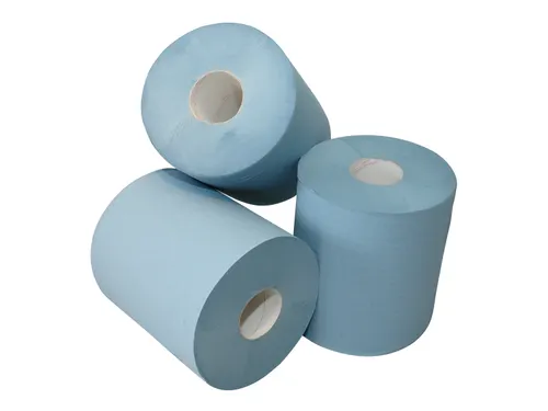 Centerfeedrol 1-laags Blauw 300 Meter Industrieel Poetspapier