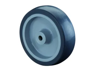 wiel,draagverm. 60kg,rubber-banden,ØxB 100x28mm,glijlager,naaf L 32mm - 2