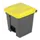 pedaalemmer,1x30l,HxBxD 435x398x410mm,romp PP grijs,deksel PP geel