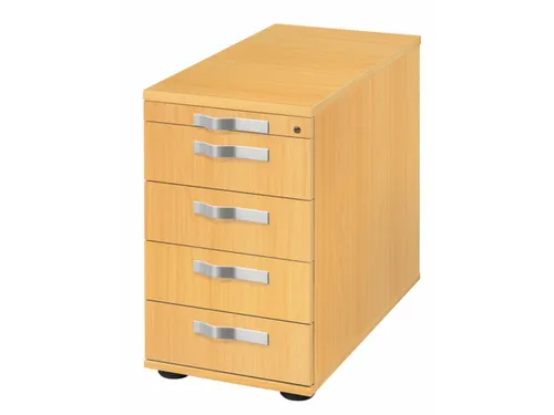 stationaire ladeblokken,HxBxD 720-760x428x800mm,4lade(n),stanggreep