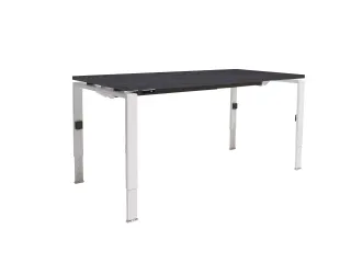 Bureau Linesto N4 hoogte instelbaar 160x80cm houtprint schaduw wit - 1