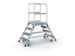 Escalier Mobile Estrade 960x600x800mm 2 X 4 Marches Aluminium