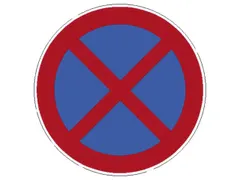 verkeersbord,absoluut stopverbod,conform StVO,aluminium