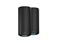 NETGEAR Orbi 970 Series Quad-Band WiFi 7, 2-Pack, Zwart, Intern, Mesh-