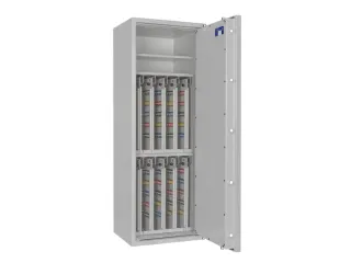 sleutelkluis,HxBxD 1400x500x420mm,800haak,legborden,romp RAL7035 - 4