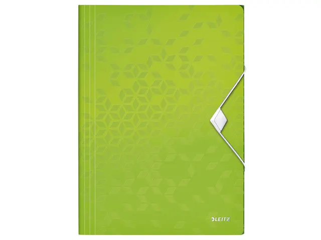 Elastomap Leitz WOW 3-kleps A4 Polypropyleen groen