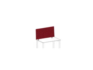Bureauwand H X B X D 600X 1400X 41Mm Geluiddempend Rood - 2
