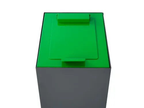 Top met klepdeksel voor modulaire afvalscheidingsunit Groen