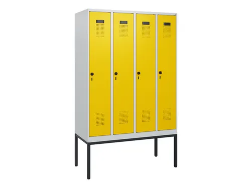 schoollocker,HxBxD 1950x1200x500mm,4vak,vak B 300mm,draaigrendel