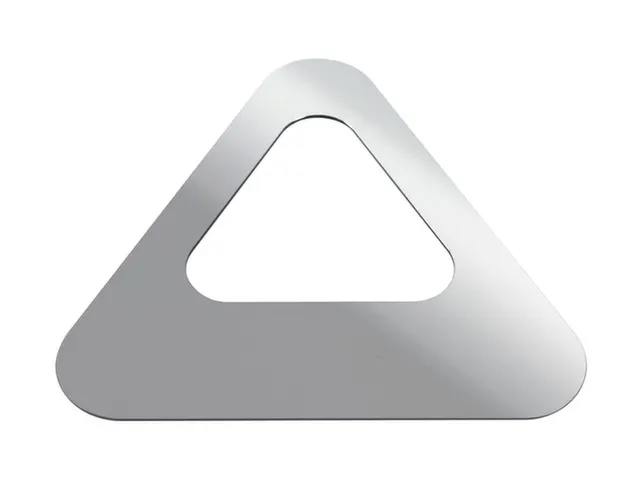 Oplegdeksel,V. Afvalbak 1X60L,Driehoekig,1Opening,Staal,Zilverkleurig
