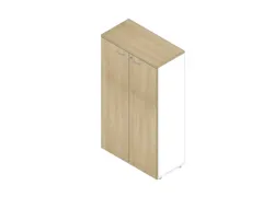 Armoire De Bureau 3Xsol En Bois 4Haut. Classeur Corps Blanc