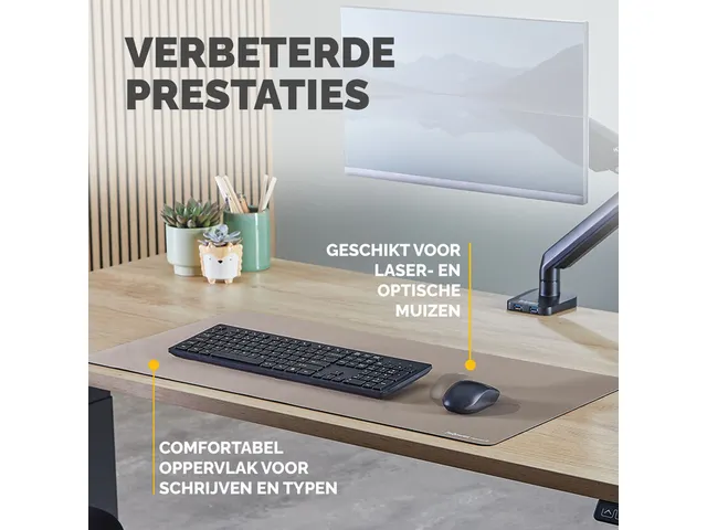 Bureau-onderlegger Fellowes Breyta zand 80x40cm