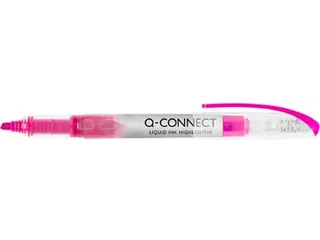 Q-connect Liquid Ink markeerstift Schuine punt Roze - 1
