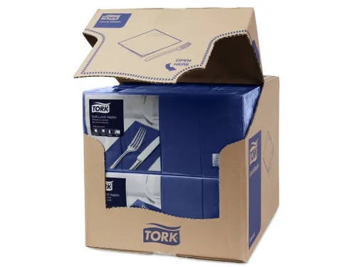 Tork 477419 Soft Lunchservet Advanced Donkerblauw 33x33cm