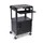 bijzetwagen,HxLxB 610-1060x610x460mm,zwart,2niveau(s)