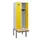 locker met bank,HxBxD 1950x600x815mm,2vak,vak B 300mm,cilinderslot