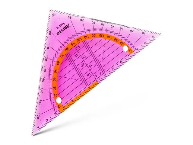 Equerre géométrique Aristo GEOflex 14cm flexible Néon rose