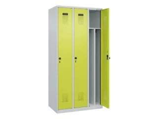 locker voor scheiding van kleding,HxBxD 1850x900x500mm,3vak - 1