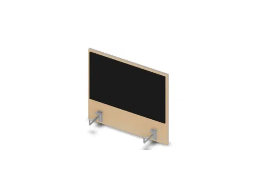 opzetpaneel bureau aanbouw zijkant NE-esdoorn BN8033-zwart 600mm