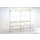 omkleedbank,HxLxD 1650x2000x375mm,houten lijst,frame staal RAL7035