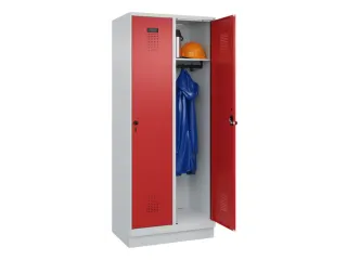 locker,HxBxD 1950x800x500mm,2vak,vak B 400mm,draaigrendel,sokkel - 1